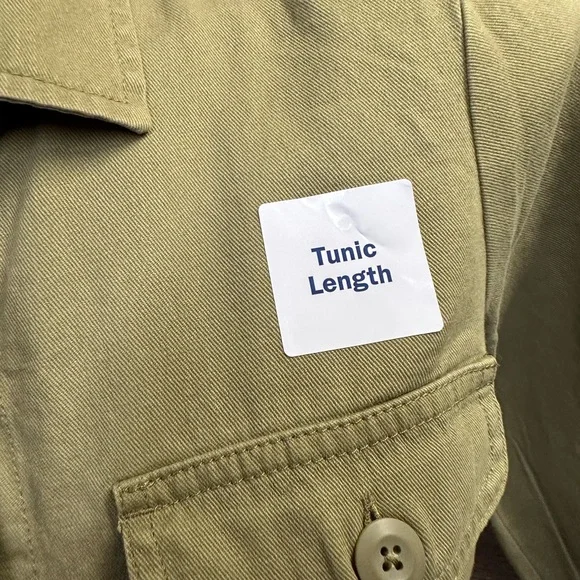 Old Navy Olive Button Down Shirt - Picture 3 of 8